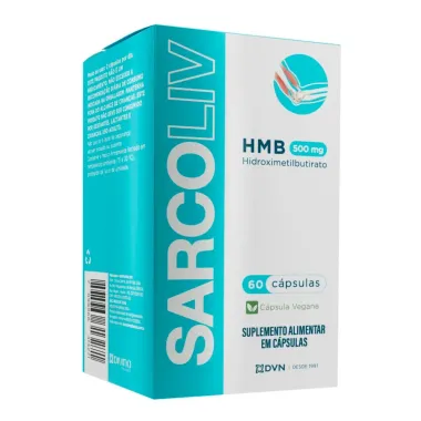 Sarcoliv HMB 500mg Divina Pharma com 60 Cápsulas
