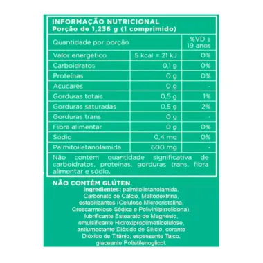 PeaFlan PEA 600mg Divina Pharma com 30 Comprimidos