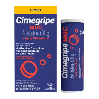 Cimegripe MUC com 10 Comprimidos Efervescentes