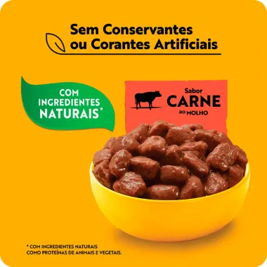 Ração Úmida para Cachorro Pedigree Filhotes Carne ao Molho Banner