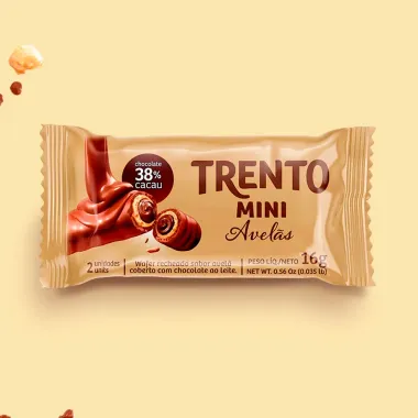 Chocolate Trento Mini Sabor Avel&atilde;s 16g