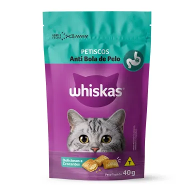 Petisco para Gato Whiskas Anti Bola Pelo 40g