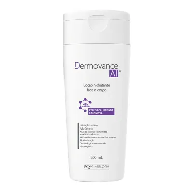 Dermovance AI Lo&ccedil;&atilde;o Hidratante Face e Corpo para Peles Secas, Irritada e Sens&iacute;vel 200ml