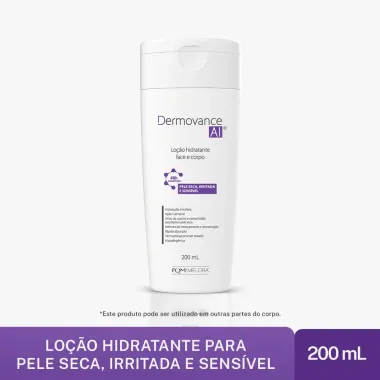 Dermovance AI Lo&ccedil;&atilde;o Hidratante Face e Corpo para Peles Secas, Irritada e Sens&iacute;vel 200ml