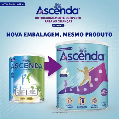 Suplemento Alimentar Nestlé Ascenda Sabor Baunilha 364g