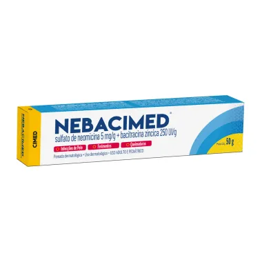 Nebacimed Pomada Dermatológica com 50g Bisnaga