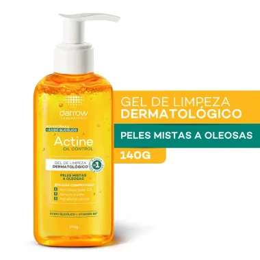 Actine Oil Control Gel de Limpeza Pele Mistas a Oleosas 140g