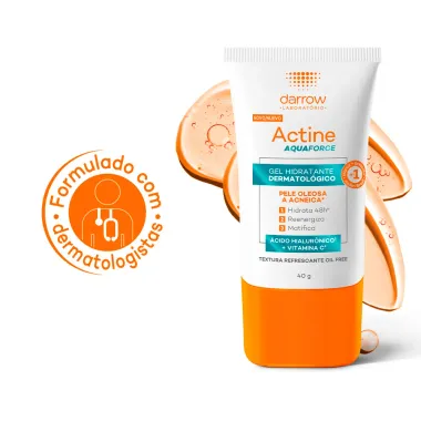Actine Aquaforce Gel Hidratante Facial Pele Oleosa a Acneica 40g
