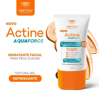 Actine Aquaforce Gel Hidratante Facial Pele Oleosa a Acneica 40g