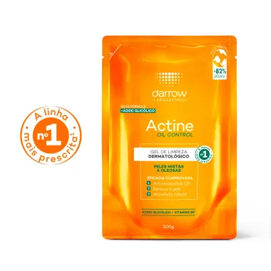 Actine Control Gel de Limpeza Facial Pele Mista a Oleosa Refil 300g