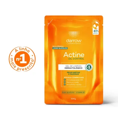 Actine Control Gel de Limpeza Facial Pele Mista a Oleosa Refil 300g