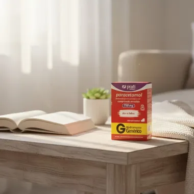 Paracetamol 750mg Prati Genérico com 20 Comprimidos Revestidos