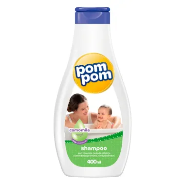 Shampoo Infantil Pom Pom Camomila 400ml Frasco