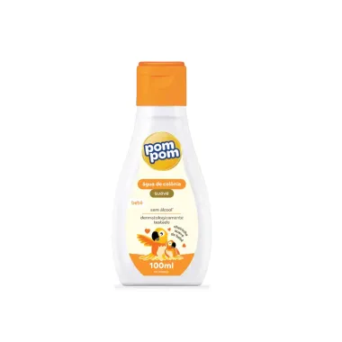 &Aacute;gua de Col&ocirc;nia Infantil Pom Pom Cheiro Suave de Beb&ecirc; Zero &Aacute;lcool 100ml