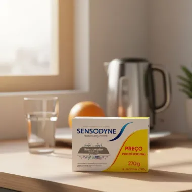 Kit Leve 3 Pague 2 Sensodyne Branqueador Extra Fresh Creme Dental para Dentes Sensíveis 90g