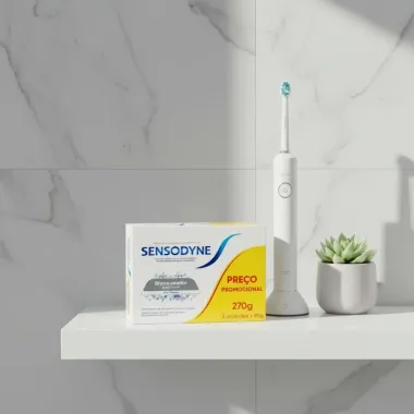 Kit Leve 3 Pague 2 Sensodyne Branqueador Extra Fresh Creme Dental para Dentes Sensíveis 90g