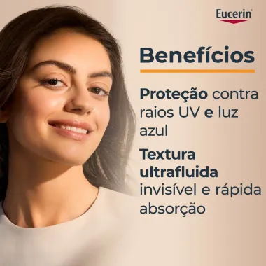 Eucerin Hydro Fluid FPS 60 Fluido Facial Ultra Leve 50ml