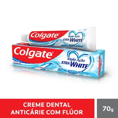 Creme Dental Colgate Tripla A&ccedil;&atilde;o Xtra White 70g