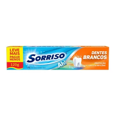 Creme Dental Clareador Sorriso Dentes Brancos 120g