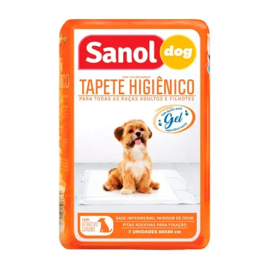 Tapete Higiênico Sanol Dog para Cães Adultos e Filhotes com 7 Unidades