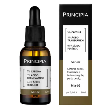 Sérum Principia Mix-02 Cafeína, Ácido Tranexâmico e Ácido Ferúlico 30ml