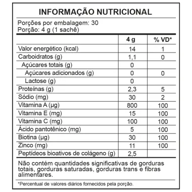 Colágeno Hidrolisado Sanavita Red Berries com 30 Sachês de 4g Cada_2