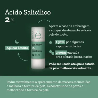 Ácido Salicílico 2% Etat Pur Acide Salicylique Ativo Puro 15ml