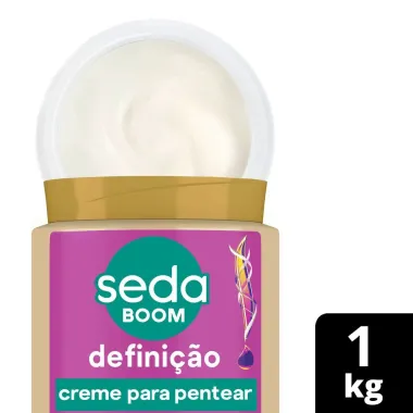 Creme de Pentear Seda Boom Defini&ccedil;&atilde;o Super Hidrata&ccedil;&atilde;o 1kg