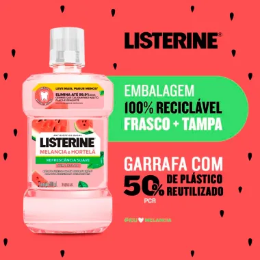 Antisséptico Bucal Listerine Melancia e Hortelã 500ml