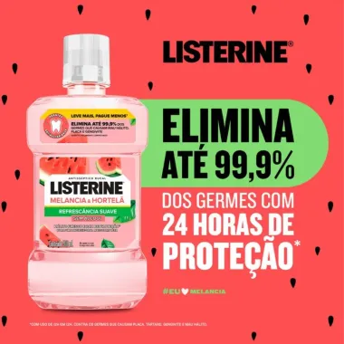 Antisséptico Bucal Listerine Melancia e Hortelã 250ml