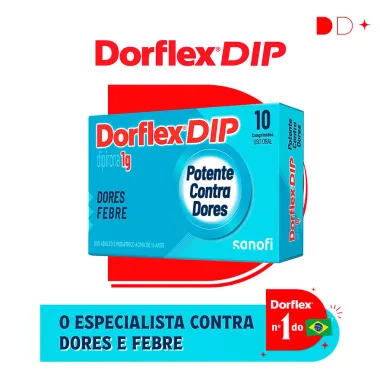 Dorflex DIP Dipirona 1G 10 comprimidos