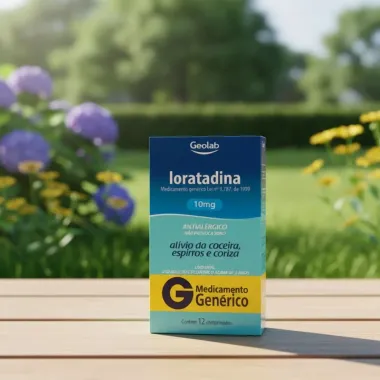Loratadina 10mg Geloab Genérico com 12 Comprimidos