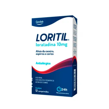 Loritil 10mg com 12 Comprimidos Caixa