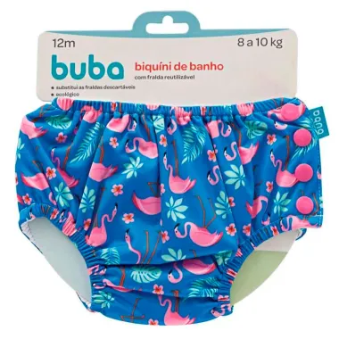 Biquíni de Banho Reutilizável Buba Flamingo Tamanho P Verso