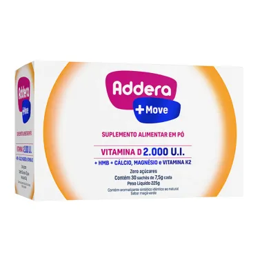 Addera + Move Vitamina D 2.000UI 30 Sachês Caixa