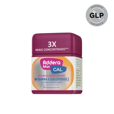 Addera Max Cal Vitamina D com 30 Comprimidos Revestidos
