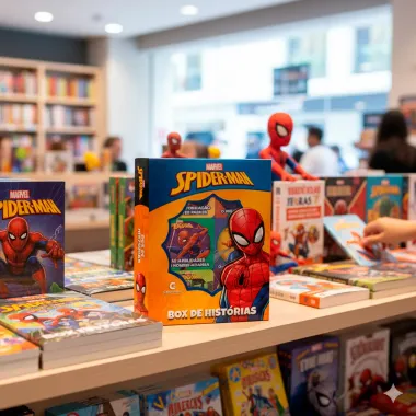 Livro Box de Hist&oacute;rias Marvel Homem Aranha Culturama