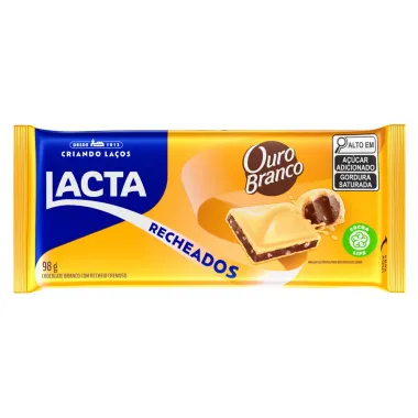 Chocolate Lacta Recheados Ouro Branco 98g