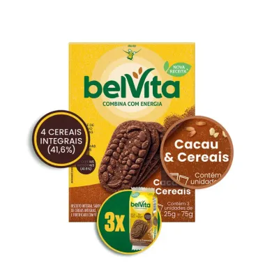 Biscoito BelVita Cacau E Cereais