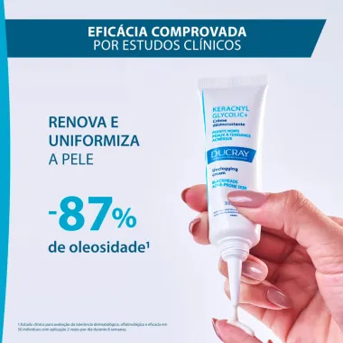 Keracnyl Glycolic+ Ducray Hidratante Cuidado Renovador 30ml Verso