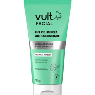 Gel de Limpeza Antioleosidade Vult Limpeza Profunda 150g