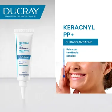 Keracnyl PP+ Ducray Creme Cuidado Antiacne 30ml
