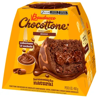 Chocottone Bauducco Recheio Sabor Mousse 450g