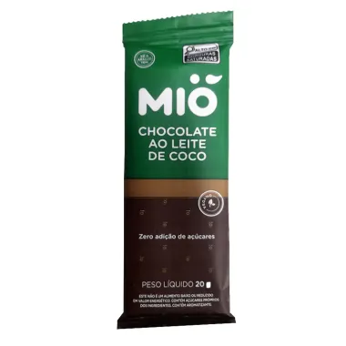 Chocolate Mió ao Leite de Coco Zero 20g Tablete