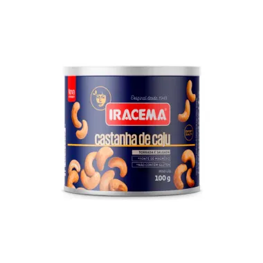 Castanha de Caju Iracema Torrada e Salgada Lata 100g