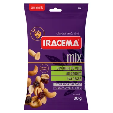 Mix Nuts Iracema Castanha de Caju, Amendoim e Uva Passa 30g