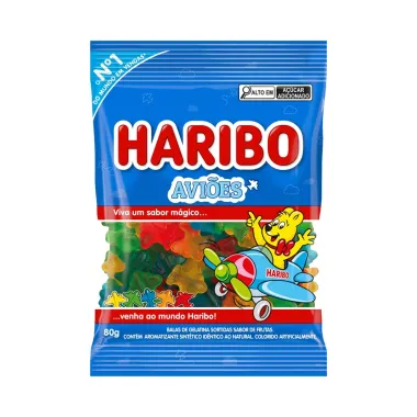 Balas Haribo Aviões 80g