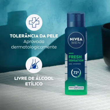 Desodorante Antitranspirante Nivea Men Fresh Sensation Aerosol 150ml