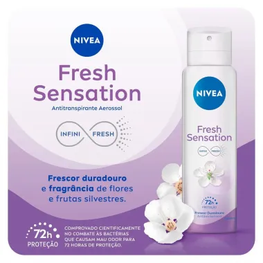 Desodorante Antitranspirante Nivea Aerossol Fresh Sensation 150ml