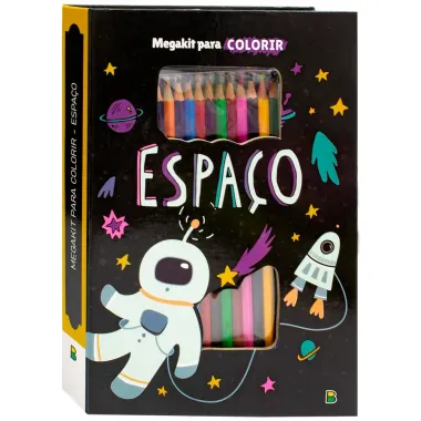 Livro Infantil Megakit para Colorir Espaço